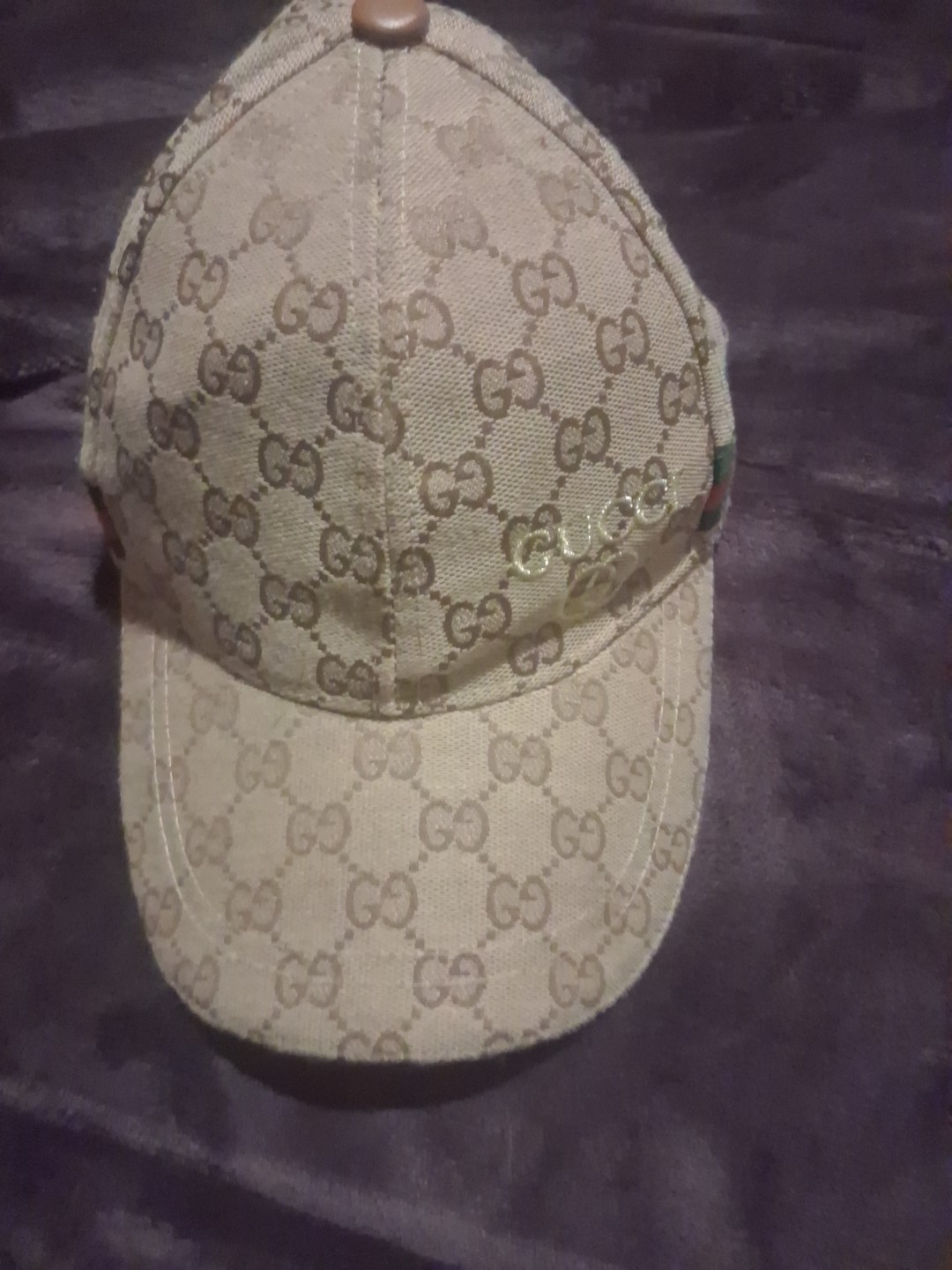 Authentic GUCCI Webbing Trimmed Monogram Canvas B… - image 1