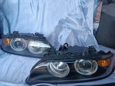 EU LHD FRONT RIGHT LEFT LAMP HEADLIGHT XENON SET BMW E39 LIFT 2000-