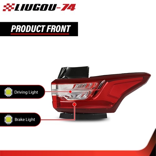 Fit For 18-21 Chevrolet Traverse Outer LED Tail Light Brake Lamp Pair/Left/Right - Picture 3 of 15