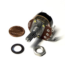 Potentiometer 500kOhm 1W Pot 5 shaft OD 6mm 0.25 inch Linear POT with SWITCH