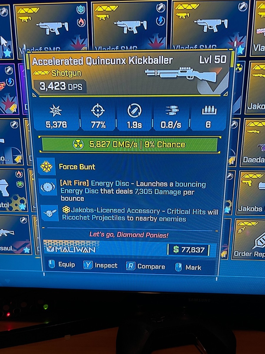 Borderlands 4 GOD ROLL BOORY TASER JAKOBS GYROJET BL4 SMG - Foto 4