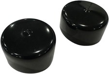 2-Inch Rubber Wheel Hub Trailer Bearing Dust Cap Plug Grease 2 inches, Black
