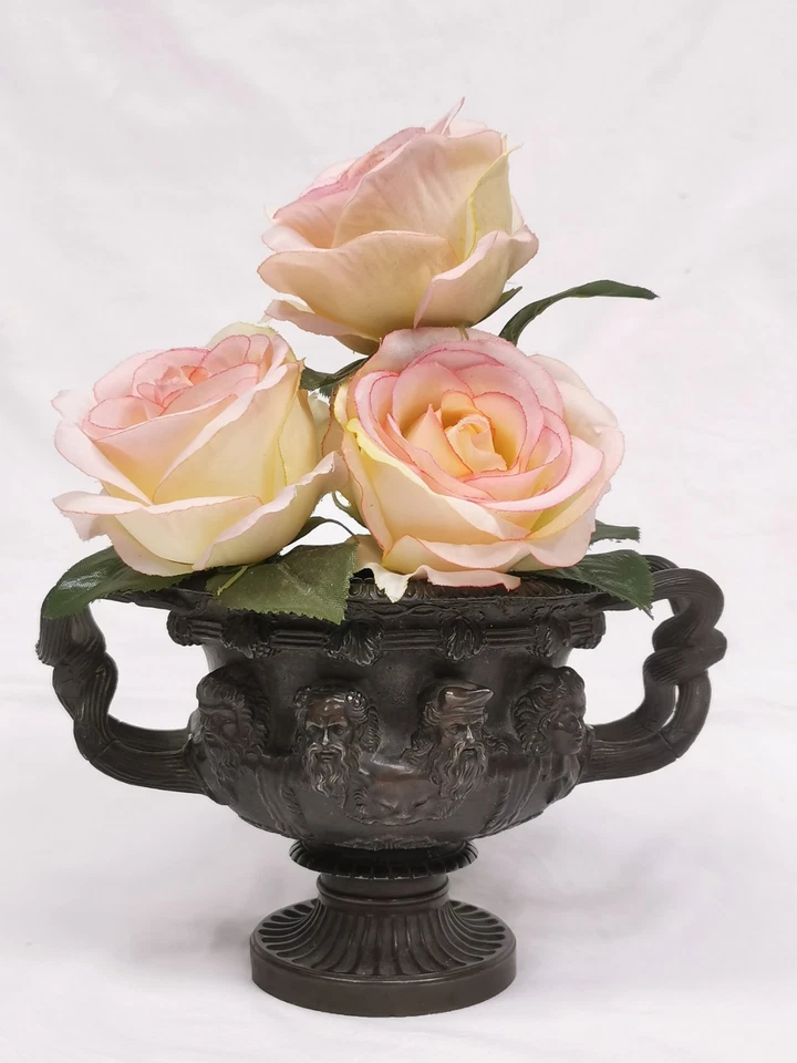 Ancienne Coupe de Warwick en Bronze style Barbedienne XIXème bacchus satyres ... - Photo 4/4