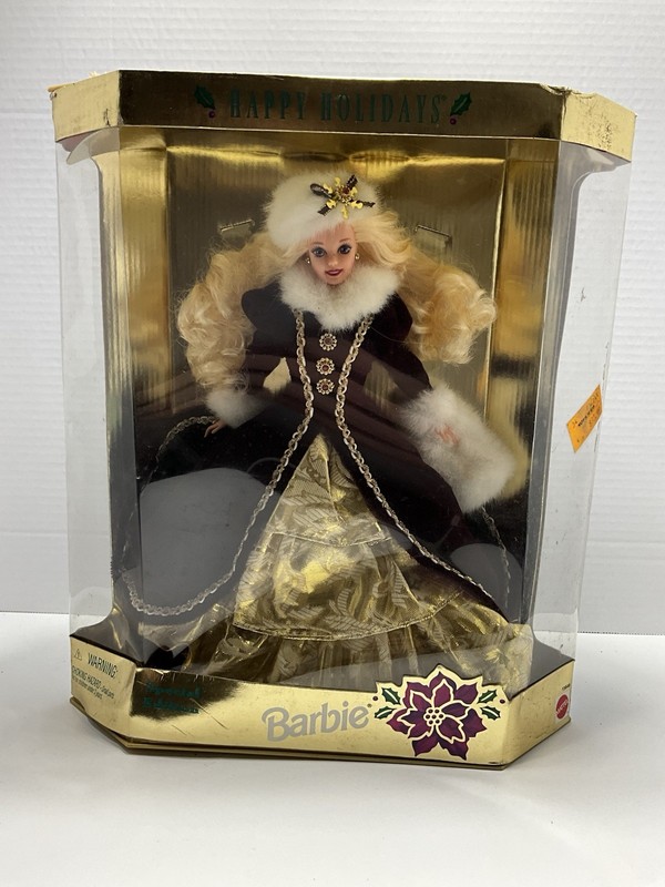 Mattel 1996 Happy Holidays Barbie Doll - Special Edition Blonde Vintage