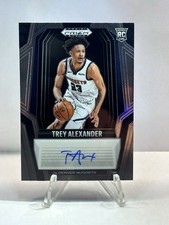 2024-25 Panini Prizm Black - Rookie Signatures Trey Alexander #RS-ALX (AU, RC)