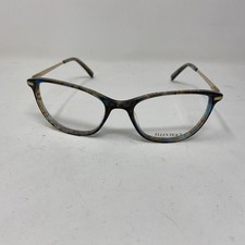 ELLEN TRACY EYEWEAR GUYANA BROWN TEAL GOLD 54-18-140 Flex Hinge 298W