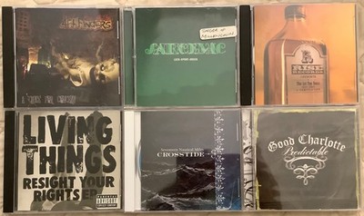6 CD LOT 4FT FINGERS NIKOLA SARCEVIC LIVING THINGS CROSSTIDE GOOD CHARLOTTE PUNK