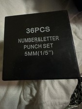 Metal Letter Punch Set 3/16   5Mm,36Pc Steel Number and Letter Stamp Set,Stampin