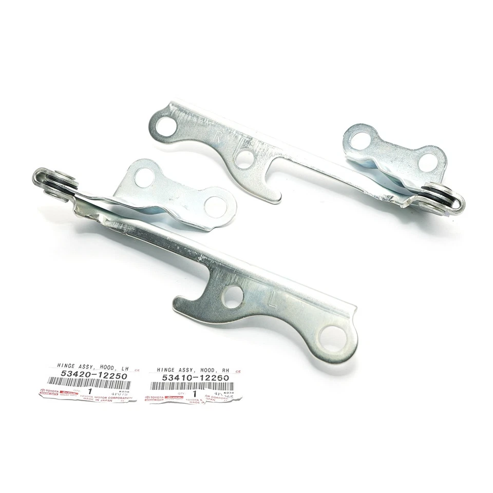 Par de dobradiças para capô Fit 1991–2001 Toyota Corolla EE100 EE101 EE102 EE106 EE107 EE108 - Imagem 2 de 4