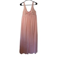 Vintage 70s 80s Moviestar Deep V-Neck Empire Waist Nightgown Size M Romantic