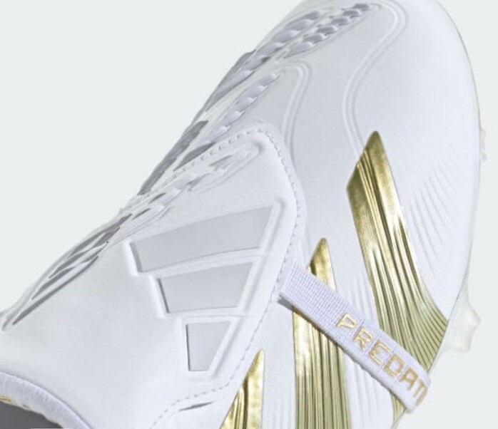 Adidas Predator Elite FT FG White Metallic Gold Size 13.5 US