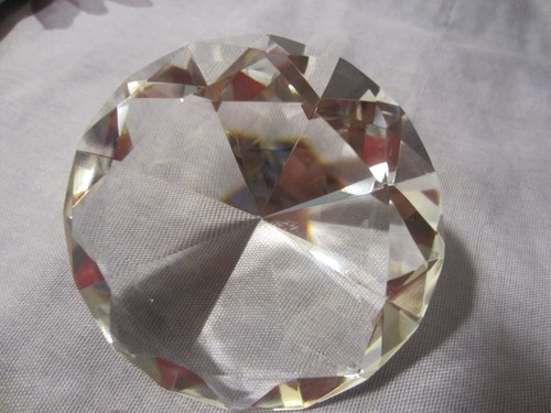 SOLID CRYSTAL DIAMOND -DECOR-PAPERWEIGHT - Picture 5 of 9