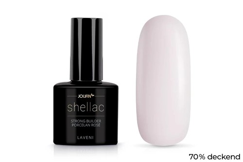 Jolifin LAVENI Shellac - StrongBuilder porcelain rosé 10ml - Bild 2 von 6