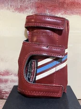 Dick Weber Wrist Master 2 II Medium LT Left Bowling RED ~ Blue White Striped VG
