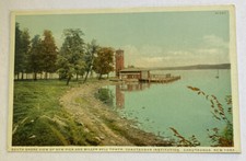 Vintage Postcard ~ Miller Bell Tower & Pier Chautauqua Institution ~ New York NY