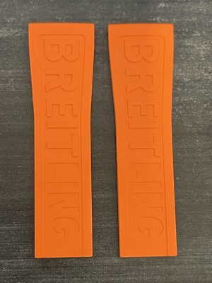 Breitling Orange Diver Pro III Rubber Strap for Deployment Clasp 24-20 MM 