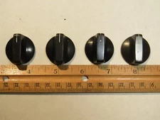 4 Vintage Sencore Electronic Equipment Round Knobs ~ 1/4" shaft with Set Screws