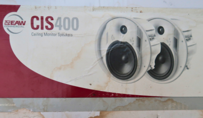 1 Pair of EAW Commercial CIS400 Ceiling Speakers - Two-Way Bass