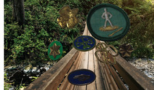 Vintage Girl Scout Pins patch Various Colors