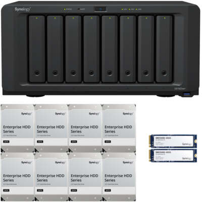Synology DS1823xs+ 8-Bay NAS 8GB RAM 800GB Cache 64TB (8x8TB) of Drives