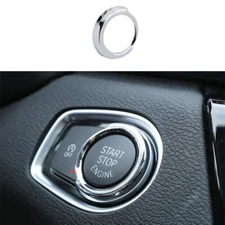 For BMW X2 F39 2018-21 Bright Silver Engine Start Stop Ignition Button Trim Ring