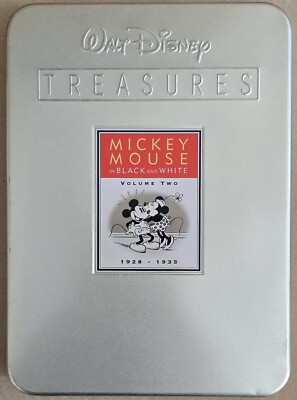 DVD DISNEY TREASURES - MICKEY MOUSE IN BLACK & WHITE - ORIGINAL US BOX METAL