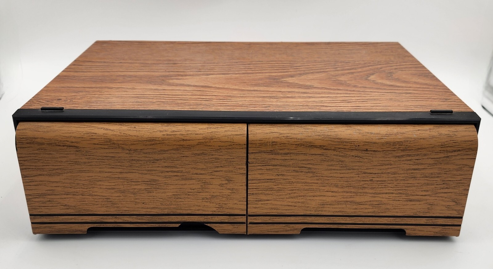 3 VHS TAPE Storage Racks WALMART (Faux Wood) Holds 18 tapes each eBay