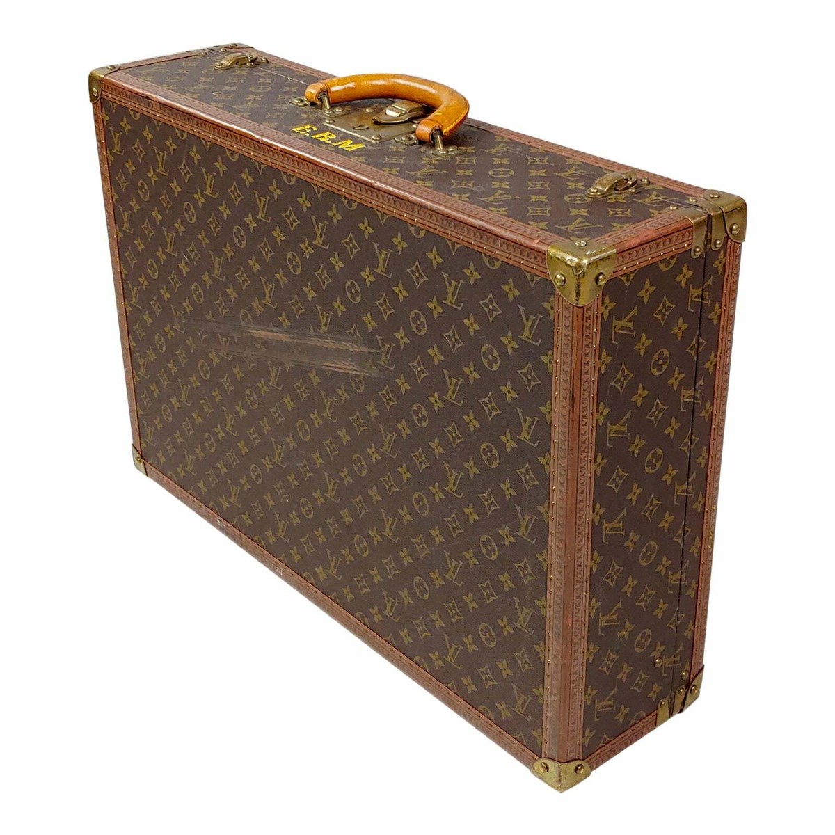 Louis Vuitton Bisten 55 - Original vintage Hard Leather Monogram