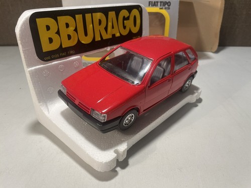 Fiat Tipo Burago escala 1/24 cod.0125 - rojo - en caja - Imagen 4 de 9
