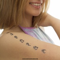 2 X Chakren Tattoo - 7 Motive In Schwarz - Temporary Body Tattoo (2)