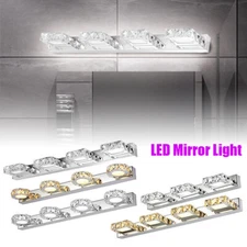 Modern Bathroom LED Lamp Crystal Mirror Front Make-up Wall Light Toilet Vanity
