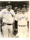 BILL DICKEY & YOGI BERRA NEW YORK YANKEES HOF Signed 8X10 PHOTO PSA/Dna