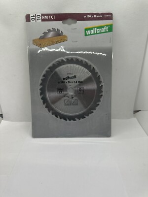 Wolfcraft Kreissägeblatt 160x16 x 2,4mm Zähne