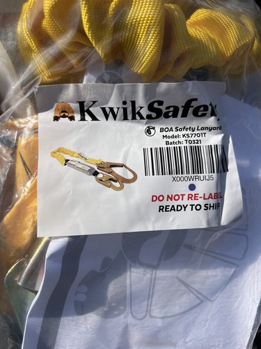 KwikSafety BOA 6' Fallschutz mit stoßdämpfendem Sicherheits-Schlüsselband 2er-Pack - Bild 9 von 16
