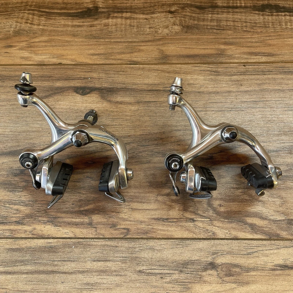 Vintage Shimano Dura-Ace BR-7400 Road Brake Calipers Front & Rear Silver