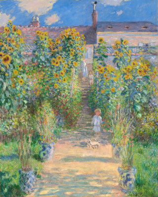 Der Garten des Künstlers in Vétheuil'' (1881) von Claude Monet ist ein atemberaubender Eindruck