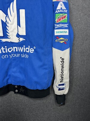 New! NASCAR Dale Earnhardt Jr #88 Nationwide Racing Blue Jacket