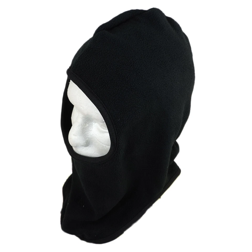 Motorcycle Fleece Under Helmet Face Mask Balaclava BLACK - Image 3 of 4