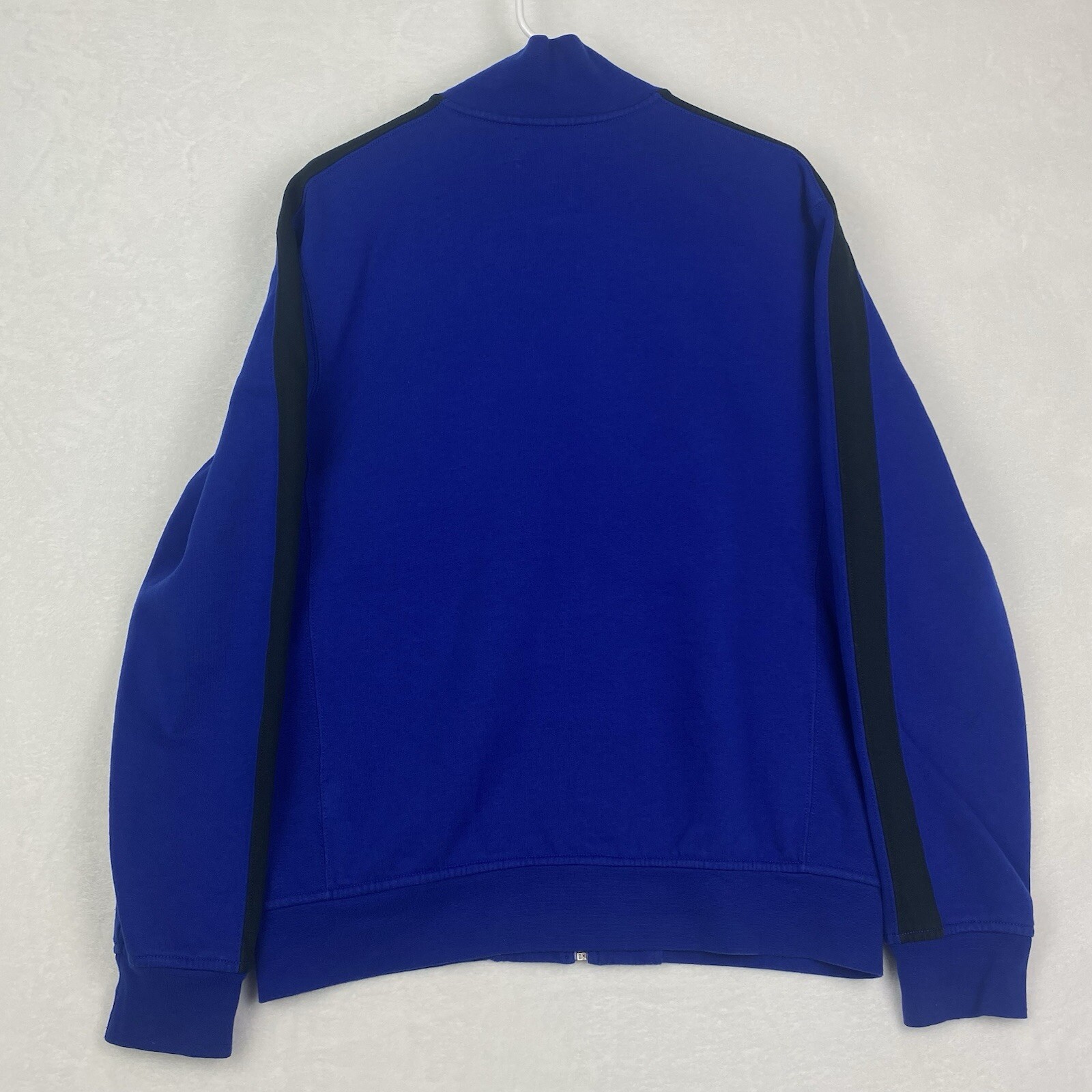 Polo Ralph Lauren maglione zip track jacket uomo grande blu pony logo pile