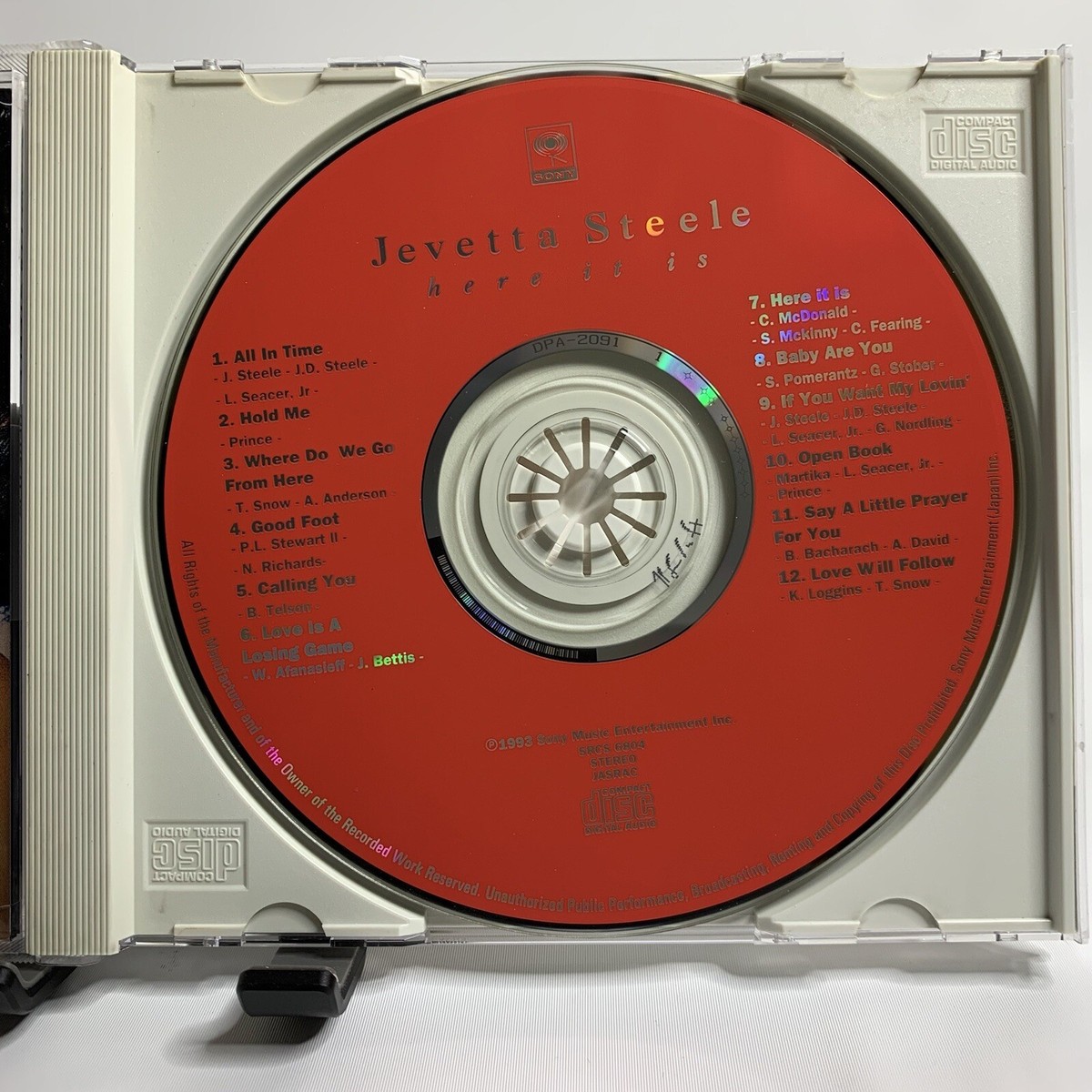 Jevetta Steele CD Here it is 1993 Sony Japan Import Bonus Track