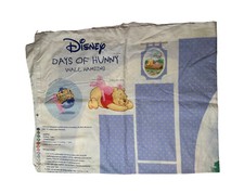 Vintage Cotton Quilt Fabric Disney Pooh's Days Of Hunny Wall Hanging 35"x44"