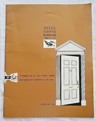 Vintage 1968 National Hardware  Co E-Z Lock Catalog 1220 + Fly Sheets & Brochure