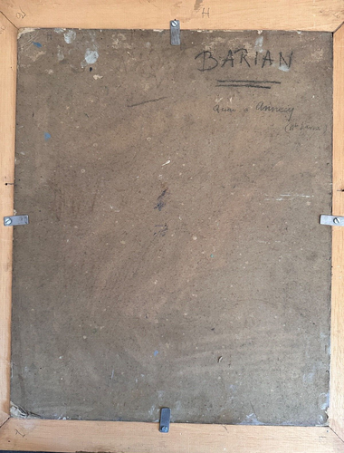 Beau Tableau Ancien paysage d'Annecy Mont Blanc pont Morens Paul Barian 1900 - Photo 13/13