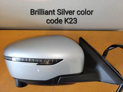 NEW SILVER Mirror fits17-19 Nis Rogue Power Passenger-Heat-Signal-Camera-Memory