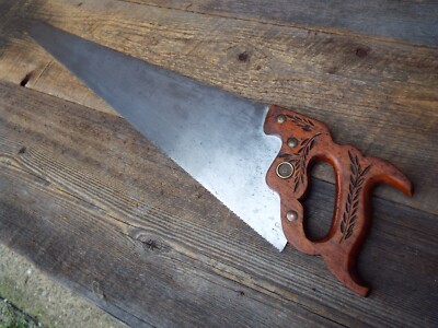 Old Disston D-23 ''Lightweight'' Handsaw Saw/ Tool in Good Condition 24''