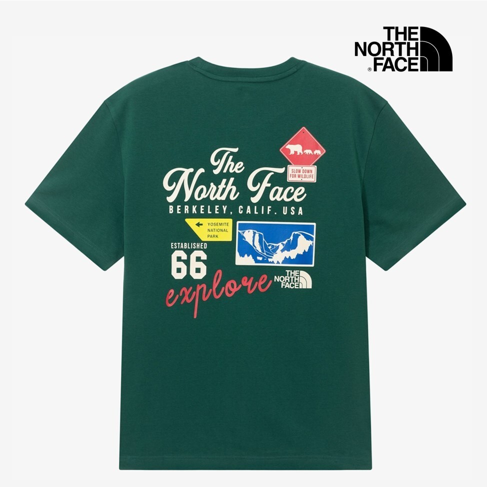 The North Face Korea EMBLEM ARCHIVE S/S R/TEE NT7UR01L DARK_GREEN