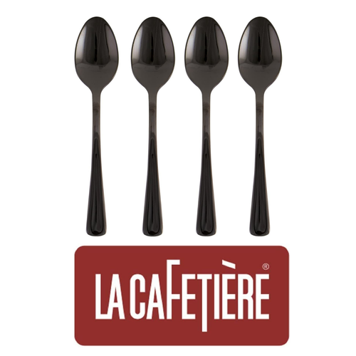 New Boxed Set of 4 LA CAFETIERE Black 
