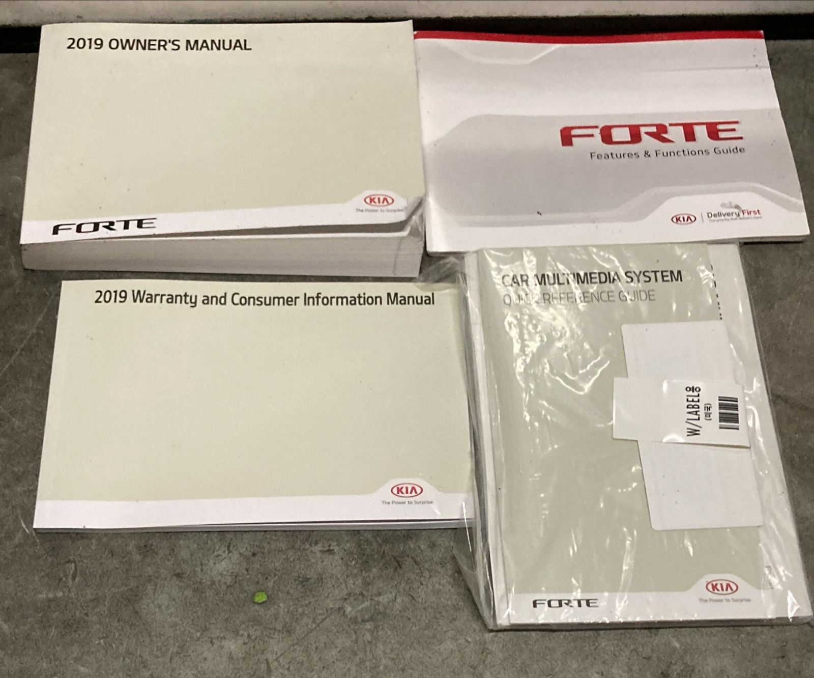 19 2019 KIA FORTE OWNERS MANUAL / HANDBOOK / GUIDE PACKAGE eBay