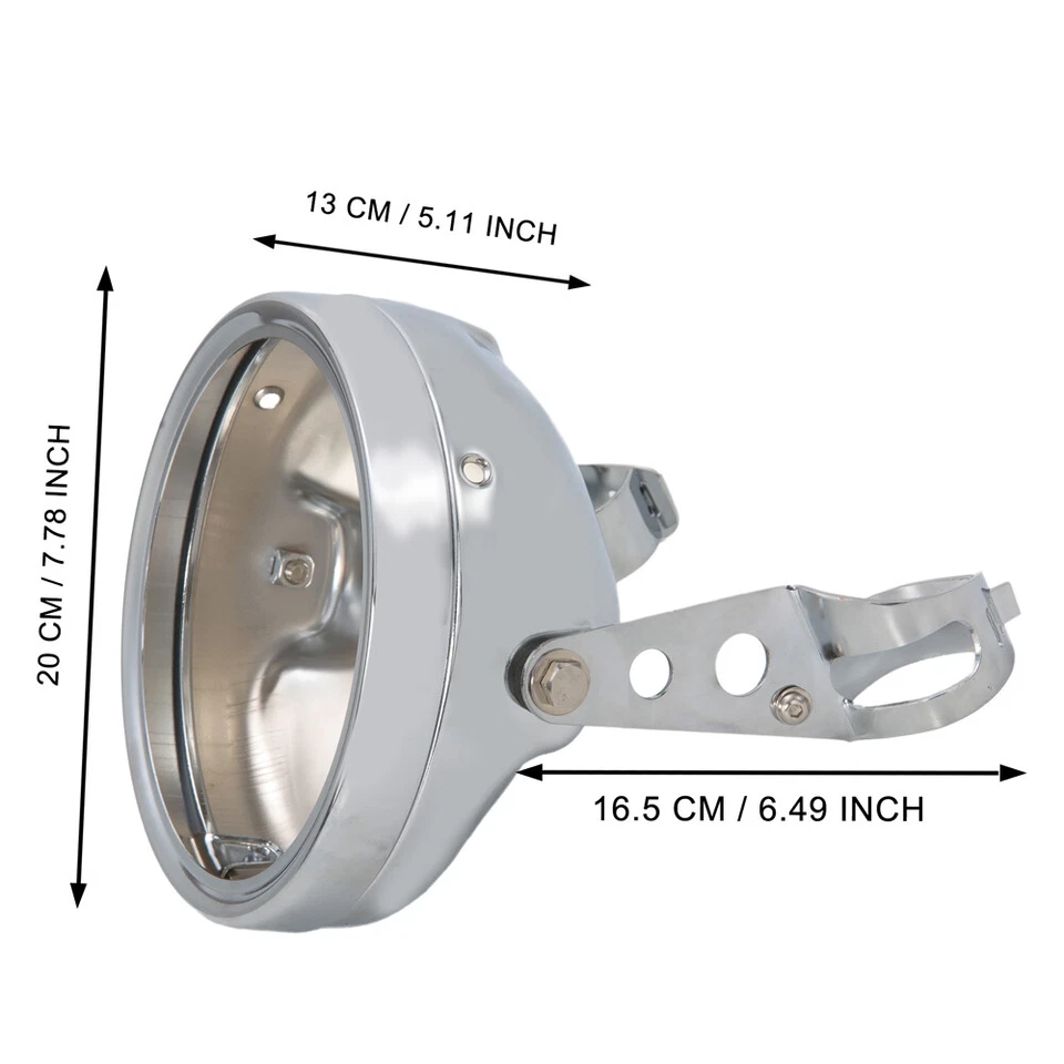 Cubo de carcasa de faro LED DRL de 7" para Honda Shadow Sabre 1100 VT1100C2 Foto 3 de 4