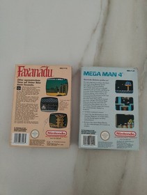 Faxanadu Mega Man 4 Boxes Nintendo NES PAL Collector